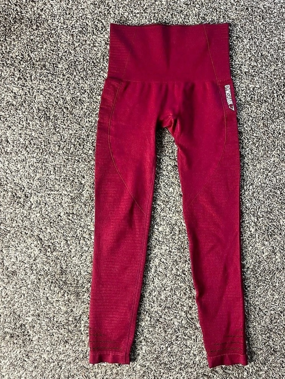 GYMSHARK Vital Seamless 2.0 Leggings Red Small